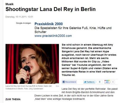 Lana Del Rey Focus Online